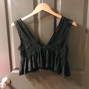 Black Crop Top